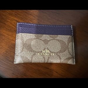 Coach card holder